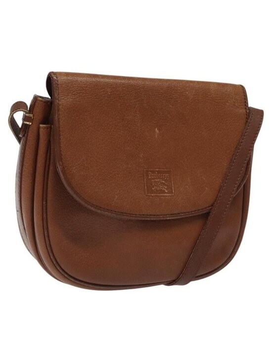 Burberrys Handbags - Authentic Burberrys Shoulder Bag Leather Brown